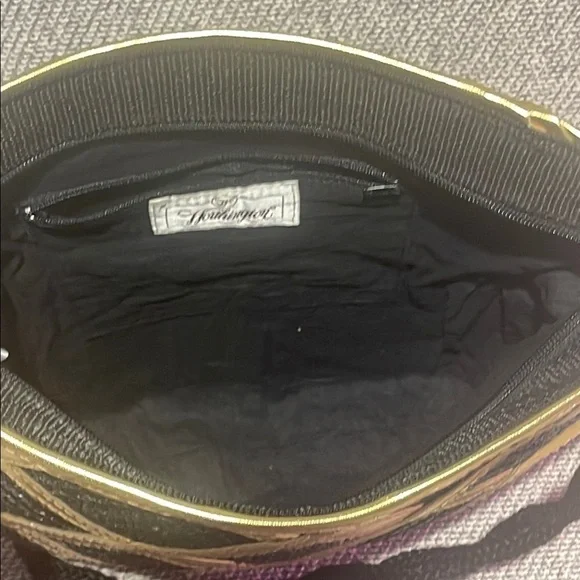 Worthington Black and Gold Geometric Shoulder Bag - Picture 11 of 14